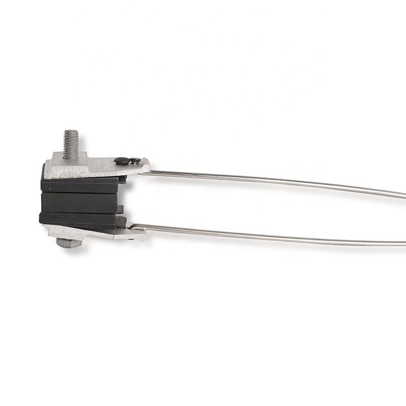 Four Line tension cable clamp for anchor electrical wire pole