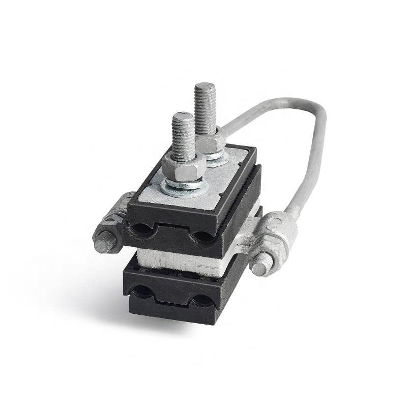 Metallic Four(two)core centralized tension customizable NXJ cable wedge type strain clamp with low price cable wedge clamp