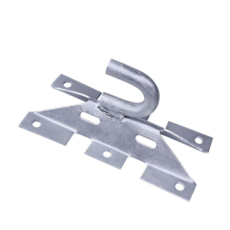 Galvanized Custom Made Steel Anchor Brackets hook for ABC aerial cable dead end Tension clamp