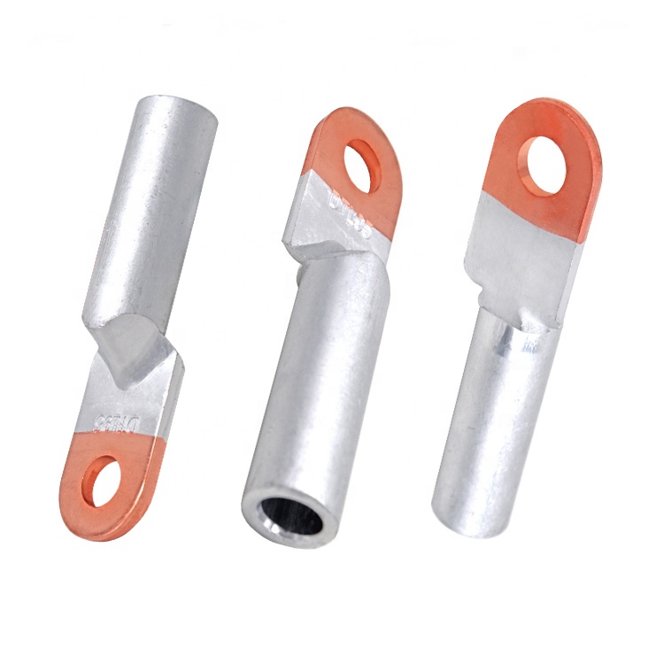DTL Friction welded bimetallic cable lug , CU AL transition crimped cable connector